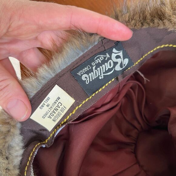 VTG Boutique Kate\'s Real Fur Pillbox Hat Jackie O Mod Winter Glam main image 4